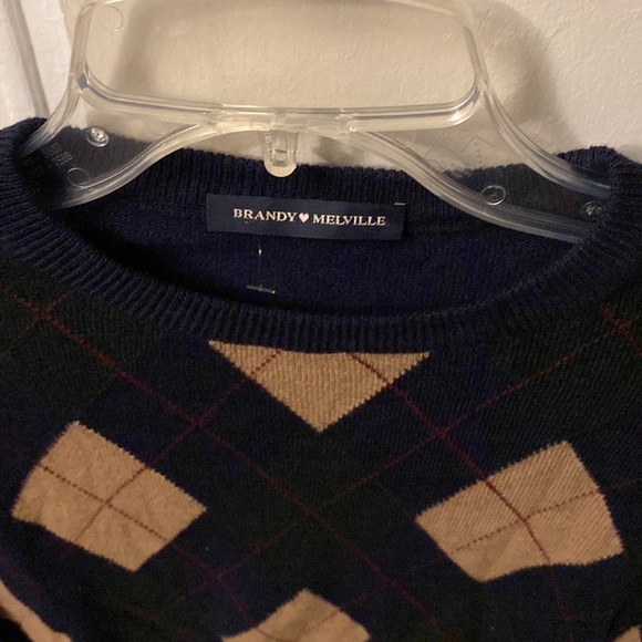 Brandy Melville argyle sweater - Picture 2 of 4
